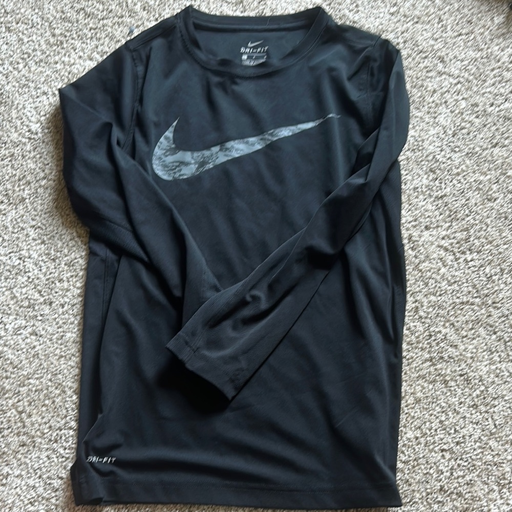 Nike Black Dri-FIT Long Sleeve Top